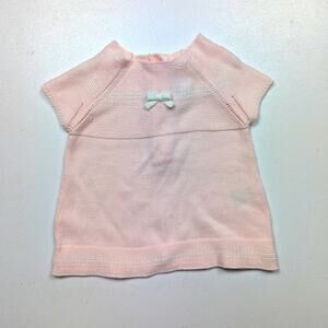 Janie and Jack Dress Baby Girls Size 0-3m Light Pink Sweater